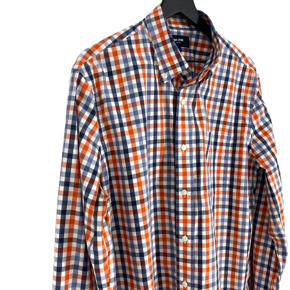 JACK SPADE NEW YORK Palmer Gingham Dobby Button Down Long Sleeve Shirt Size XL - Picture 5 of 16